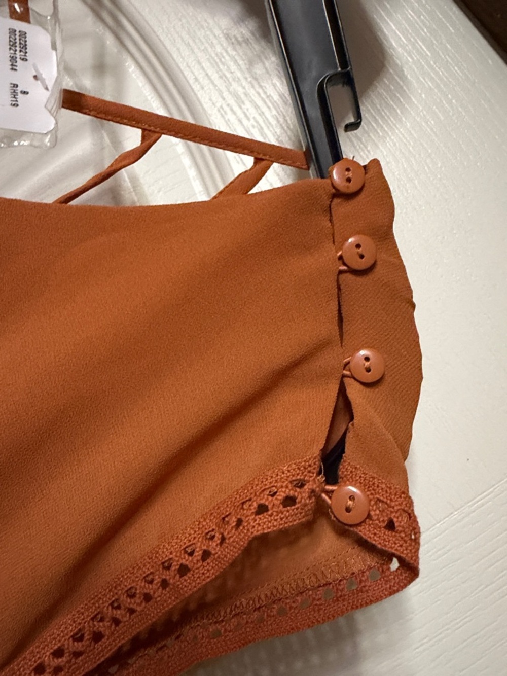 Forever 21 Rust Orange Sleeveless Romper Shorts - Picture 3 of 5